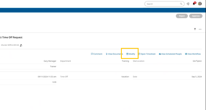 Managing Time Off Requests in Centrally HR