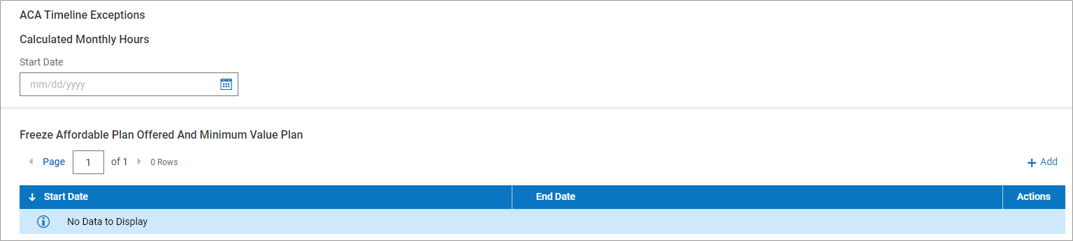 Employee ACA Tab Overview in Centrally HR